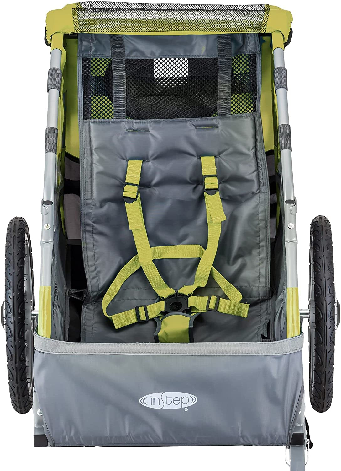 Take 2 or Sync Kids Bike Trailer, Single or Double Seat, Universal Coupler, Folding Frame, Quick-Release Wheels, Canopy with Bug Screen and Weather Shield, Bike Trailer for Kids